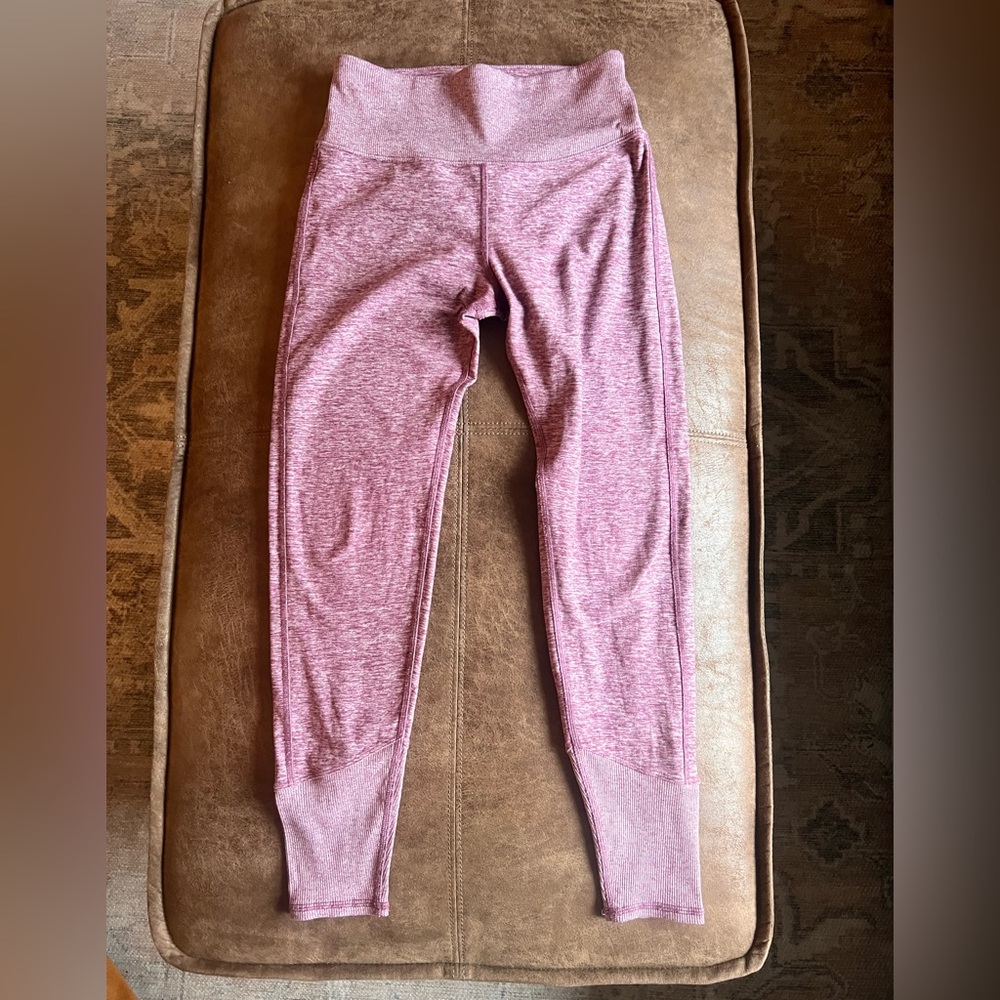 Alo yoga Heather mauve yoga pants sz small